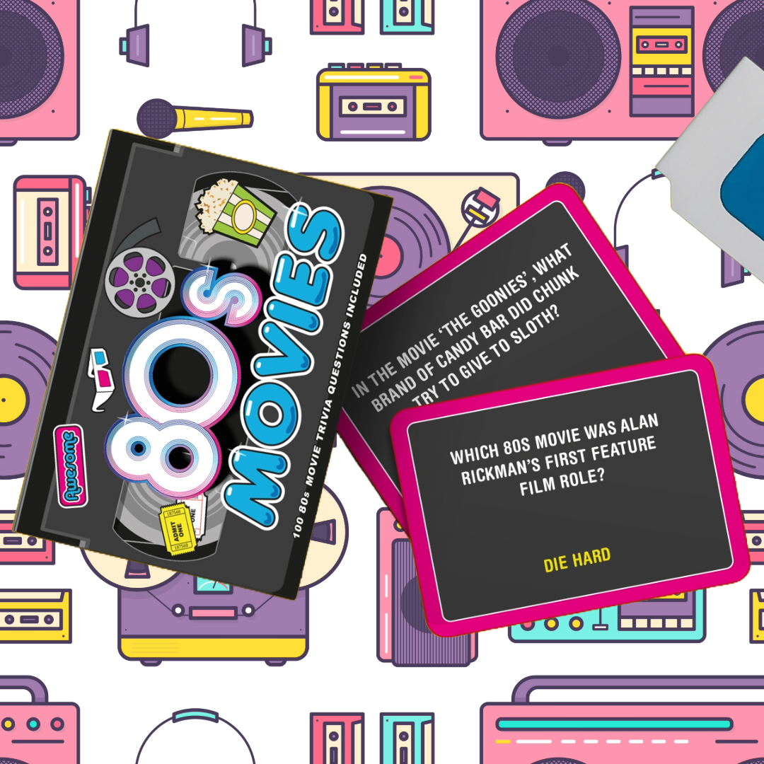 Awesome 80's Movies Trivia Cards
