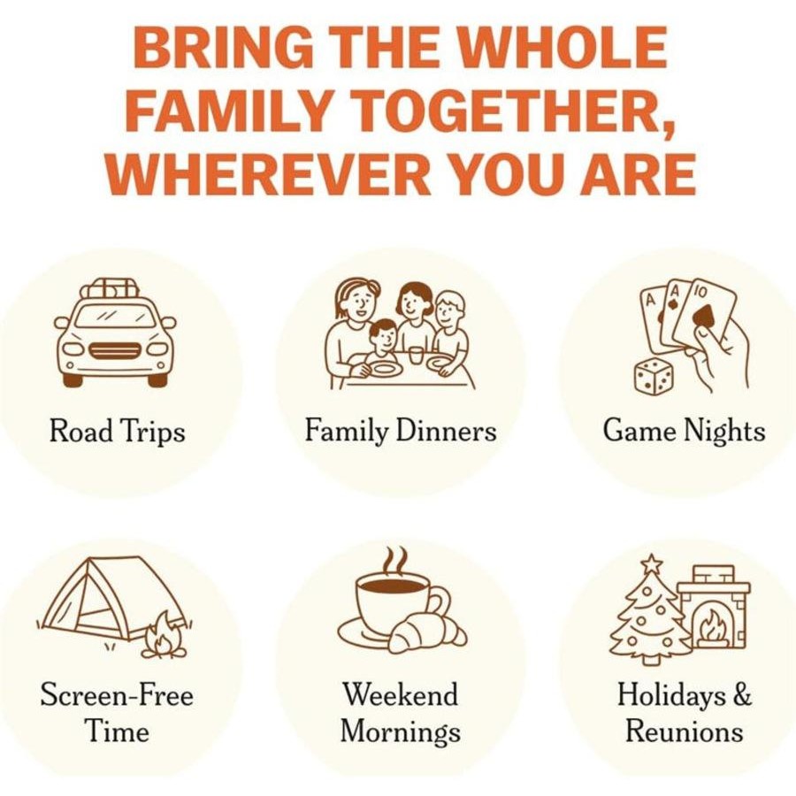 TALES Family Edition Card Game – 150 Questions Family Conversation Cards for Bonding