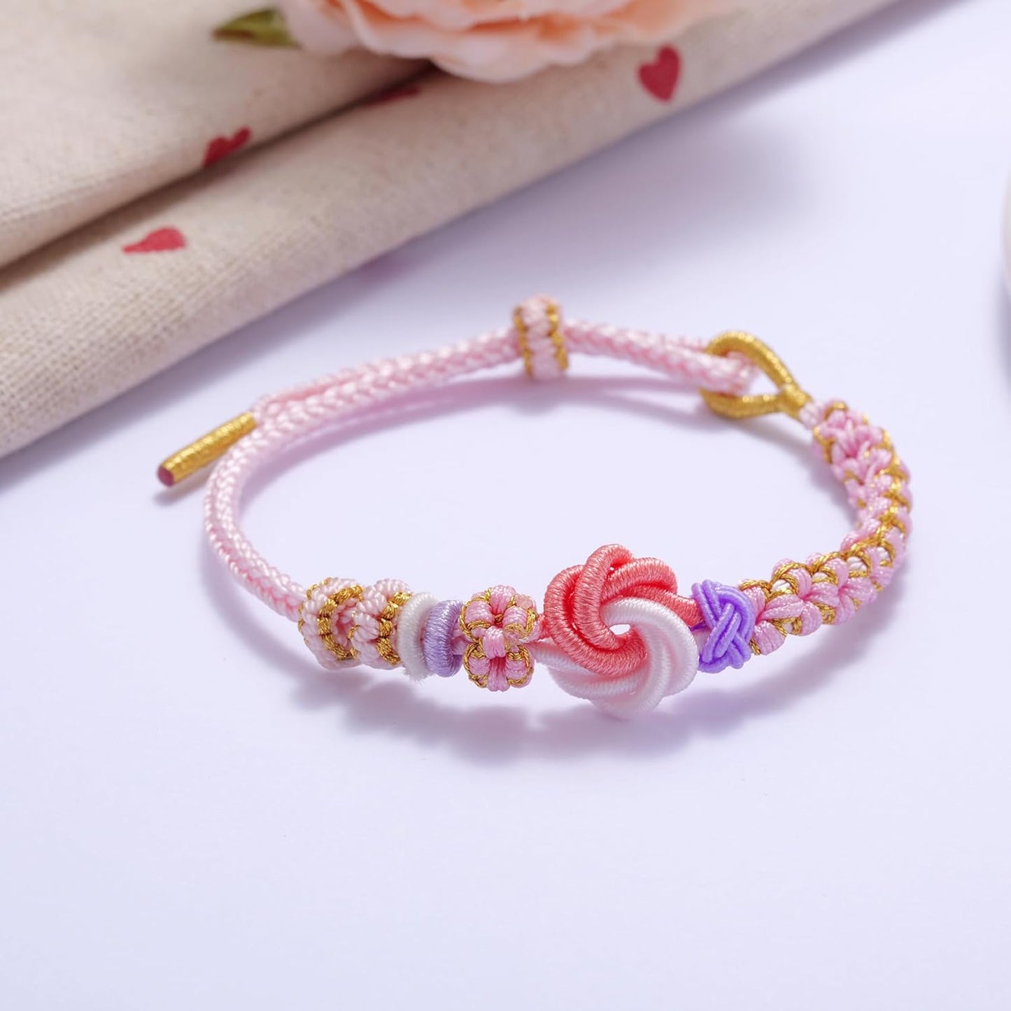 Blossom Knot Adjustable Bracelet for Granddaughter – Meaningful Gift of Love & Strength