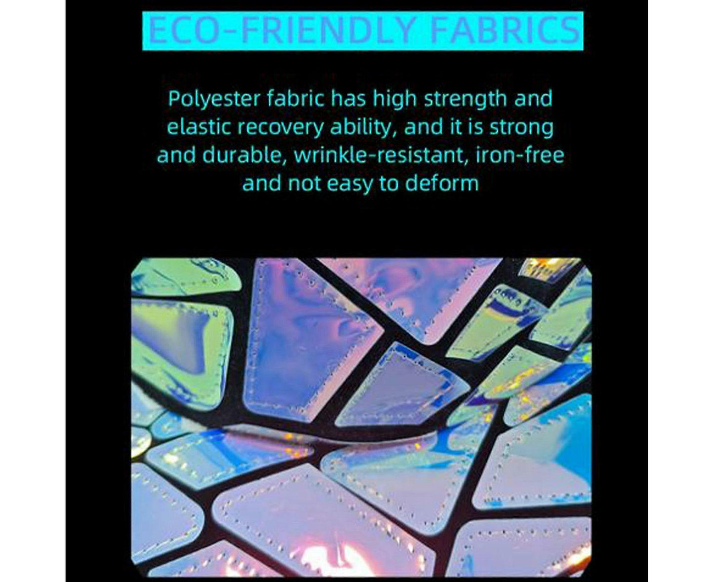 Holographic Witch Hat – Cyberpunk Wizard Hat for Cosplay, Halloween & Fantasy Costume Dress-Up