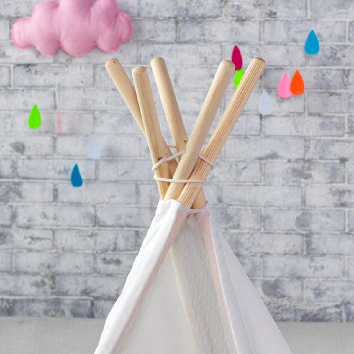 Giant Teepee Playhouse Tent in Natural Canvas