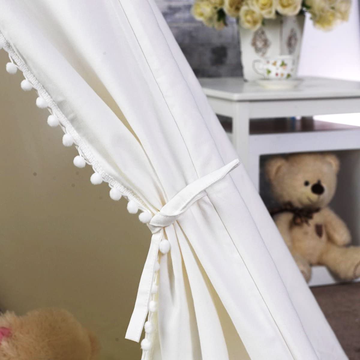 Giant Teepee Playhouse Tent in Natural Canvas