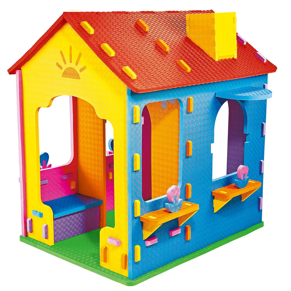 Kids EVA Foam Playhouse – Soft Indoor Playhouse with 2-Room Design