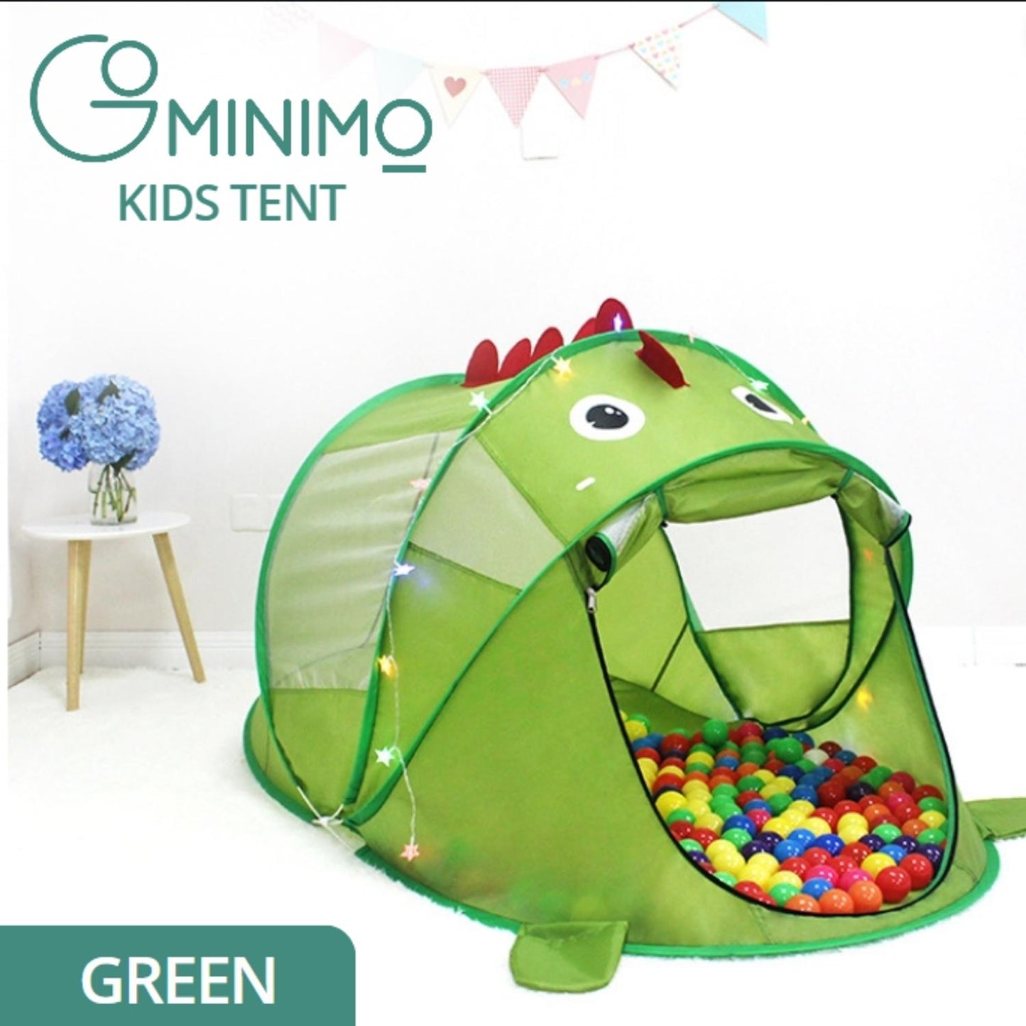 Gominimo Dinosaur Playhouse Pop-up Tent - Dino Green