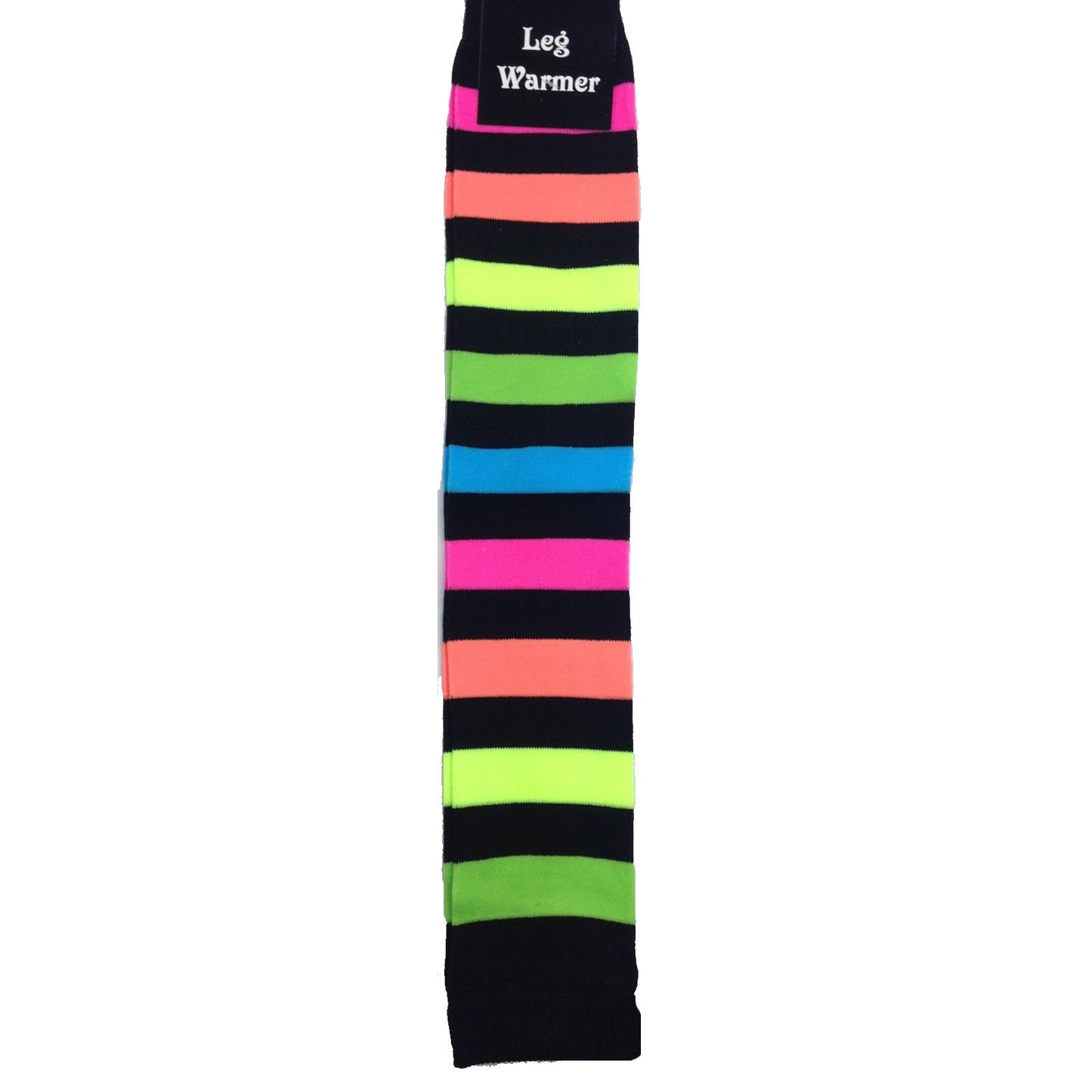 1980s Rainbow Black Stripe Leg Warmers Costume Party Accessory
