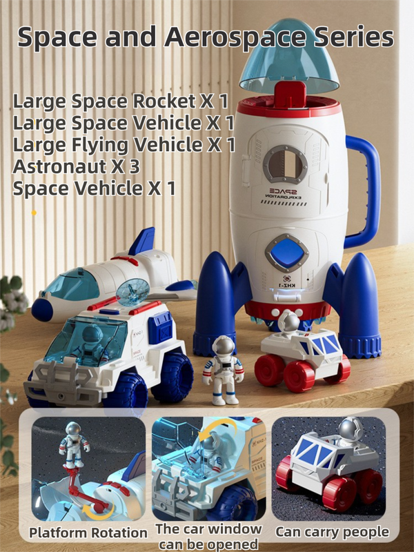 Educational Space Rocket & Astronaut Playset