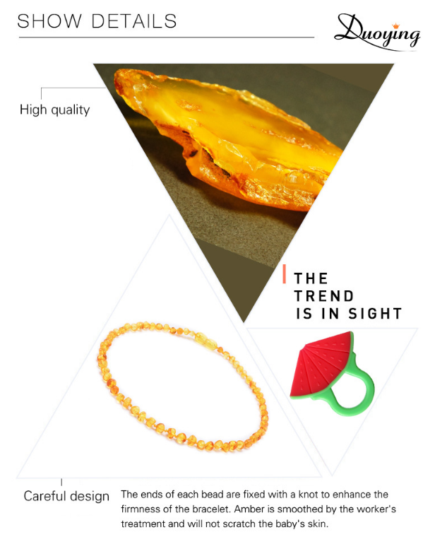 Dark Cognac Baltic Amber Baby Necklace (33cm, Hand-Knotted)