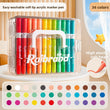 The 36-Colour Washable Acrylic Marker Set – Non-Toxic Art Pens with Soft Tip, Quick-Dry, No-Bleed, Carry Case for Kids & Creative Expression
