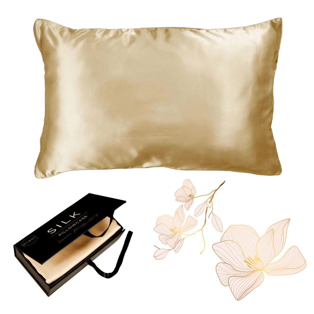 Ardor Mulberry Silk Standard Pillowcase Golden Princess