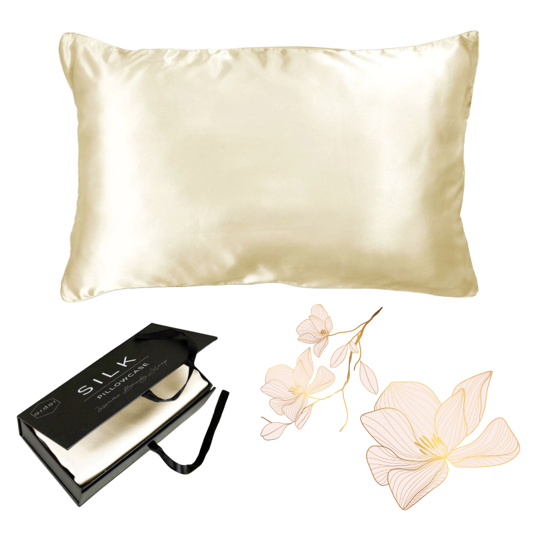 Ardor Mulberry Silk Standard Pillowcase Ivory Dreams