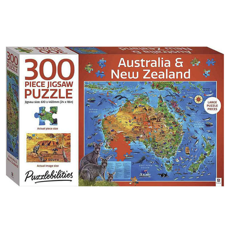 Puzzlebilities: Australia and New Zealand 300 Piece Jigsaw Puzzle