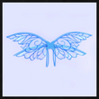 The Blue Iridescent Fairy Wings Costume Accessory – Adult Butterfly Elf Wings for Dress-Up, Cosplay & Parties