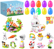 Building Block Easter Egg Set — 12-Pack of Surprise Eggs with Mini Construction Toy for Easter Celebrations