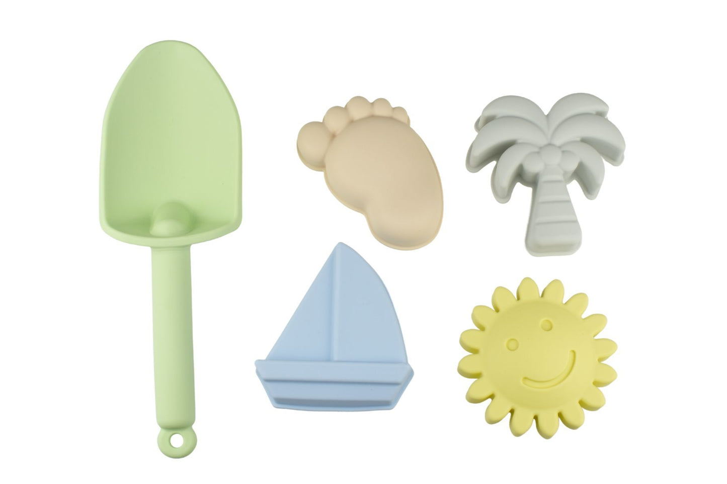 6 Piece Silicone Beach Set Pastel Gelato