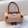 The Chocolate Cartoon Roll-Up Blanket & Pillow – Plush Flannel Travel Throw 100 x 170cm