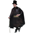 Collared Cloak Party Costume - Black