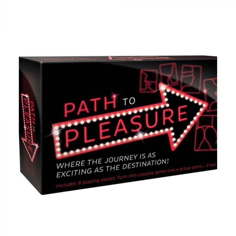 Creativec Path to Pleasure Board Game with neon arrow design on a black box.