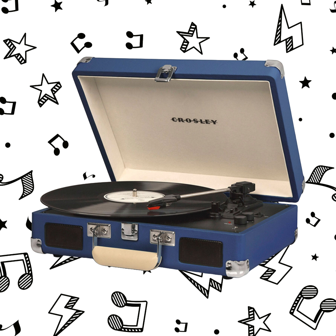 Crosley Cruiser Plus - Bluetooth Portable Turntable 3 Speed Blue