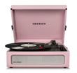 Crosley Voyager Amethyst - Bluetooth Portable Turntable in a dusty pink colour with a suitcase-style design, featuring a record on the turntable and the Crosley brand visible on the top.