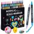 Featuring Dual-Tip Acrylic Marker Set - 48 Colours with sample art work
