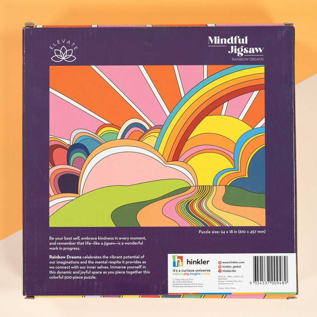 Elevate Mindful: Rainbow Dreams 500 Piece Jigsaw Puzzle