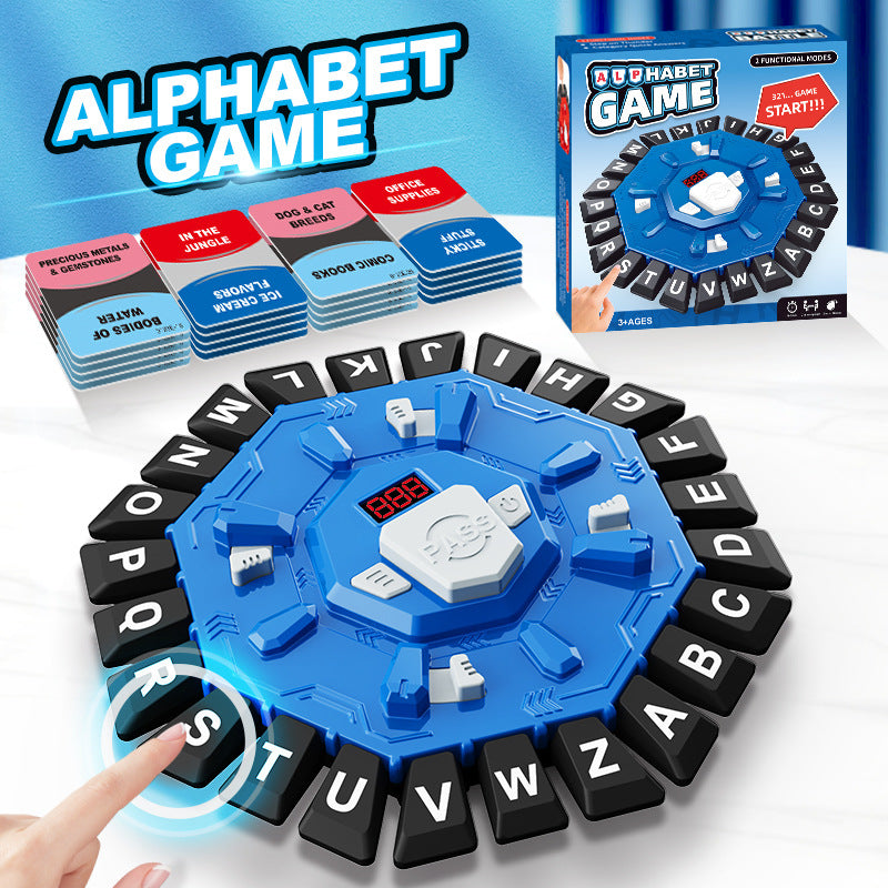 The Fast-Paced Alphabet Word Game with Timer – 24 Letter Press Family Board Game