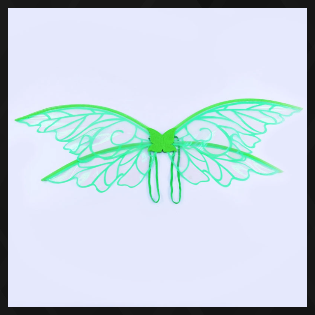 The Green Iridescent Fairy Wings Costume Accessory – Adult Butterfly Elf Wings for Dress-Up, Cosplay & Parties