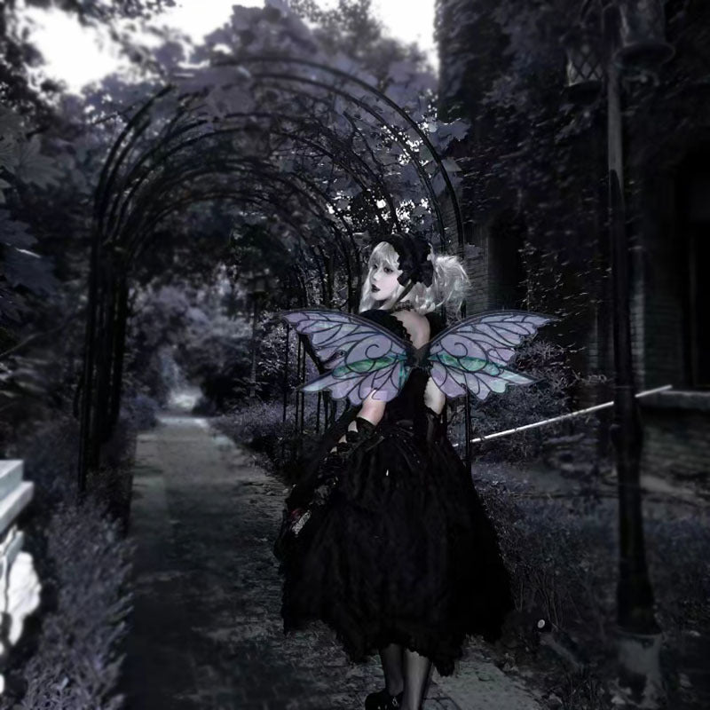 The Iridescent Fairy Wings Costume Accessory Adult Butterfly Elf Wings for Dress-Up Cosplay Parties Versatile Costume Accessory