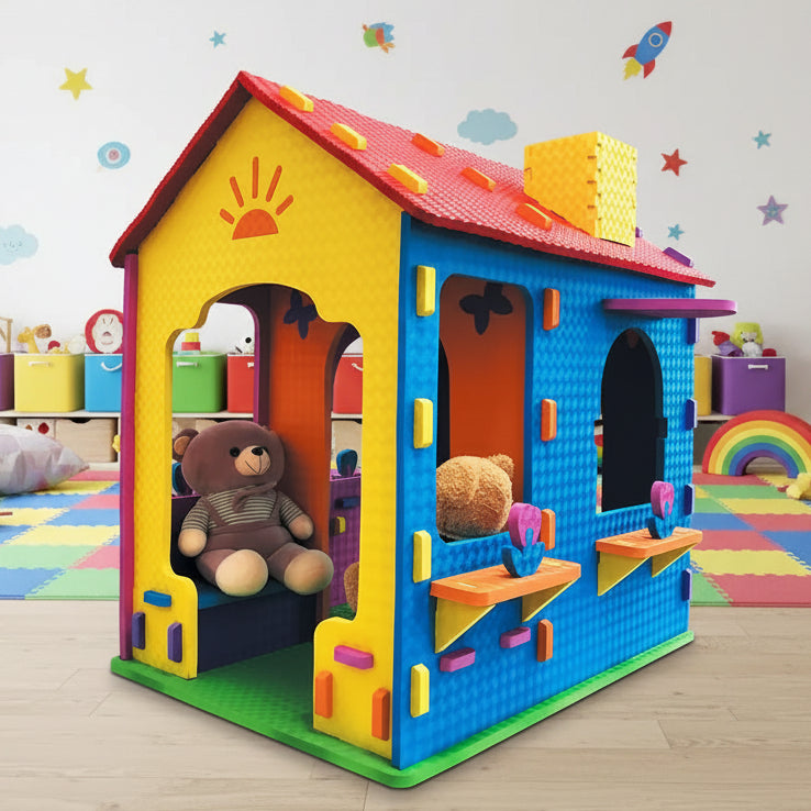 The Kids EVA Foam Playhouse – Soft Indoor Playhouse with 2-Room Design