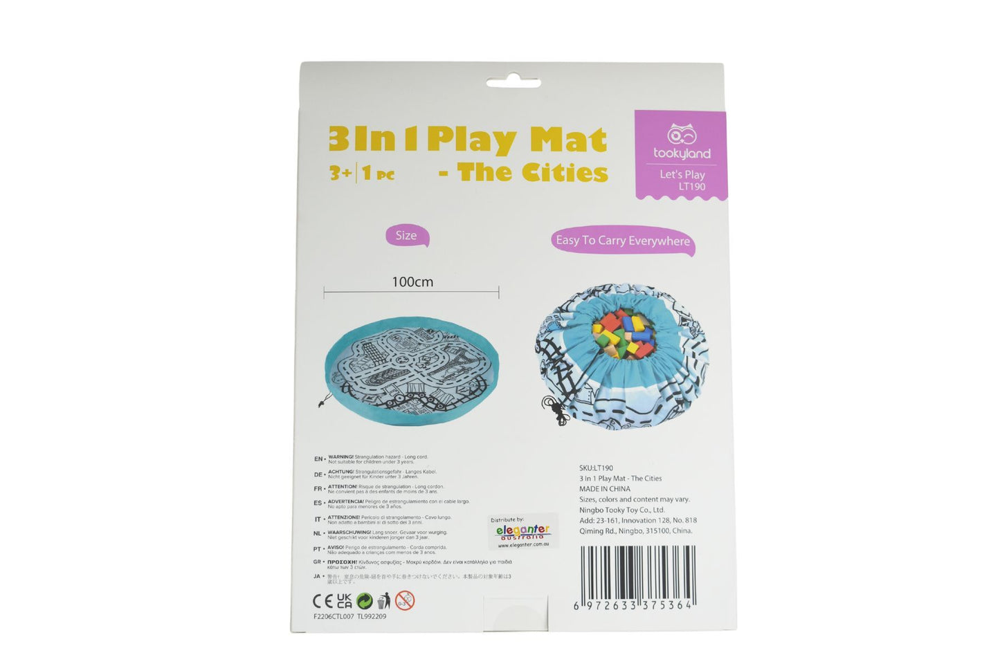 3 in 1 Play Mat - The Cities