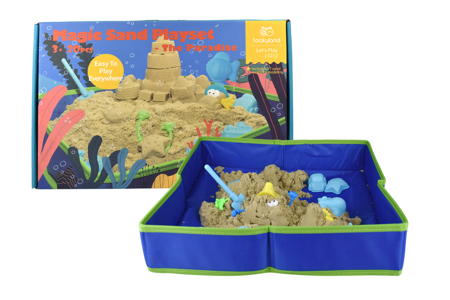 Magic Star Paradise Sensory Sand Play Kit - 2 KG