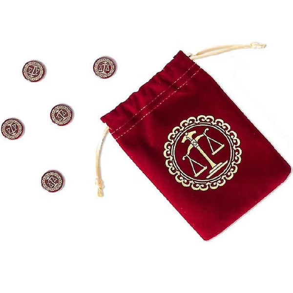 Love Letter Card Game – Family-Friendly Strategy & Deduction Party Game Close-up Image of Red Velvet Bag