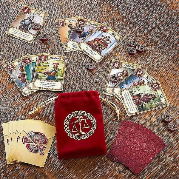 The Love Letter Card Game – Family-Friendly Strategy & Deduction Party Game Close-up Image of Game Play