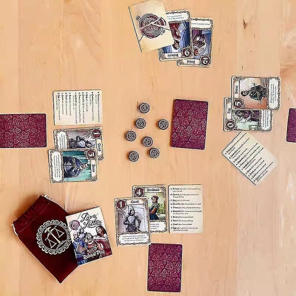 The Love Letter Card Game – Family-Friendly Strategy & Deduction Party Game Playing Image
