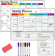 The Magnetic Fridge Planner Set – Monthly, Weekly & Daily Whiteboard with Markers & Eraser (Reusable Family Organiser) is perfect for home organisation.