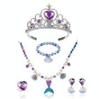 The Mermaid Princess Jewellery Set for Kids – Tiara, Necklace, Bracelet, Ring & Earrings Dress-Up Costume Accessories