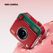 Mini Retro Digital Camera Keychain – 48MP Photos & 1080P HD Video Travel Camera with Filters & Flash (Red)