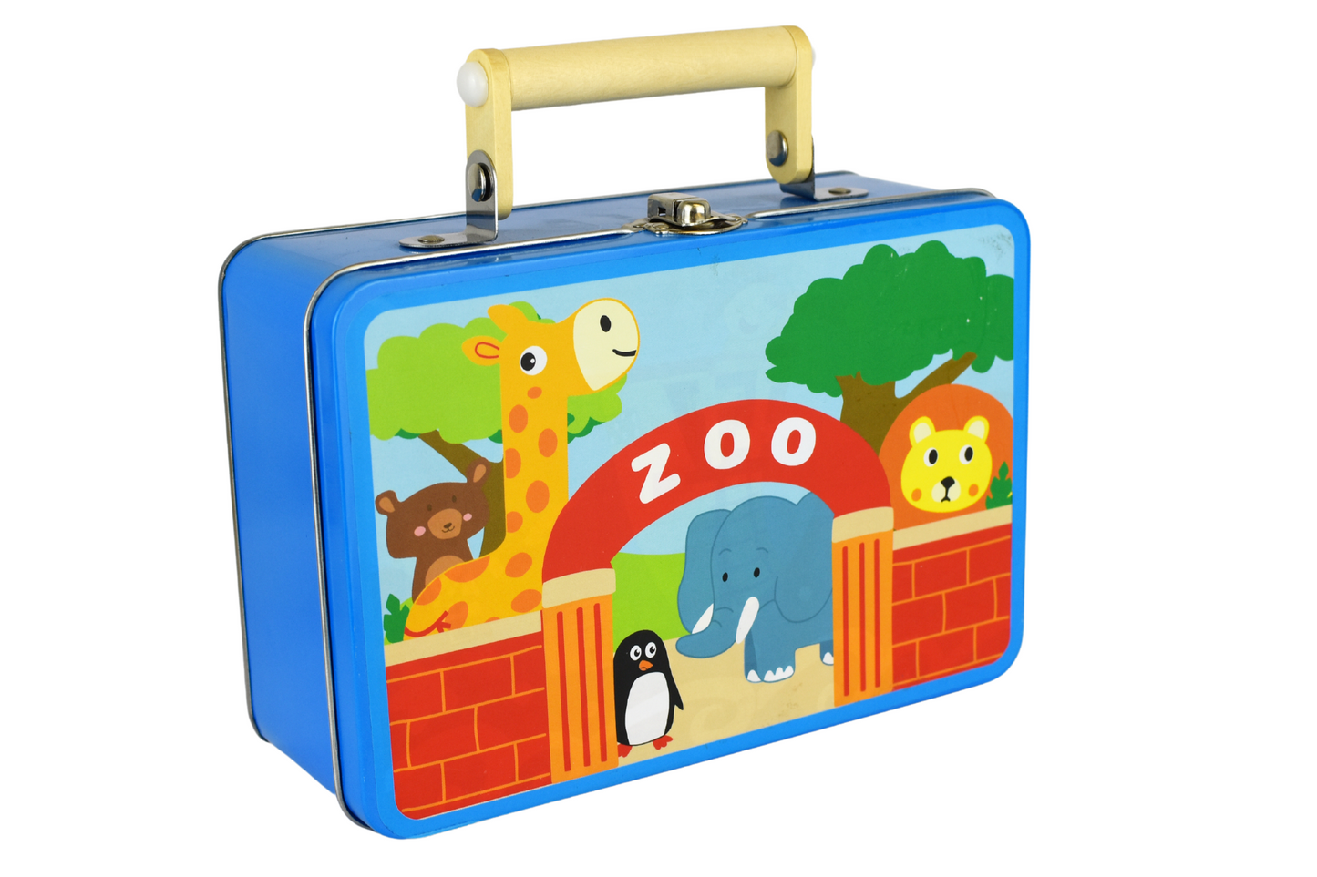 Zoo Play Set in Tin Case