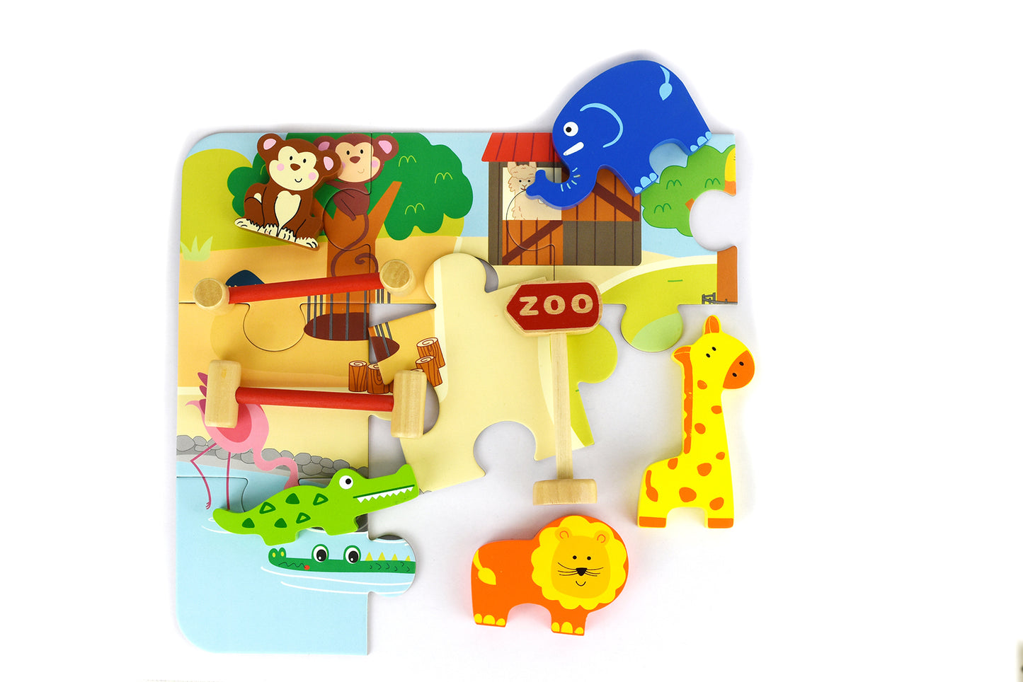 Zoo Play Set in Tin Case