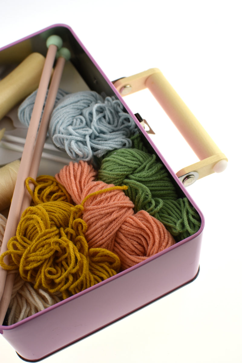 Calm & Breezy Knitting Kit in Tin Case Craft Kit