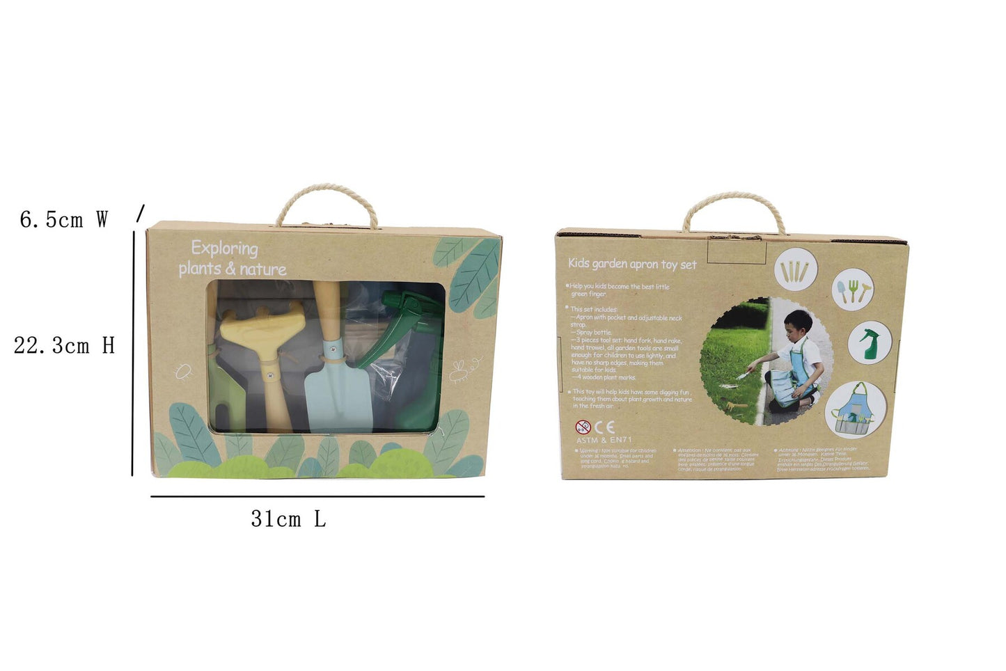 Calm & Breezy Kids Garden Tool Apron Play Set