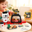 Keezi Kids Toy Coffee Shop with Dessert Bake and Play Money Set