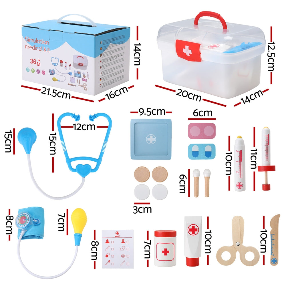 Keezi Kids Doctor Simulation Medical Pretend Play Kit