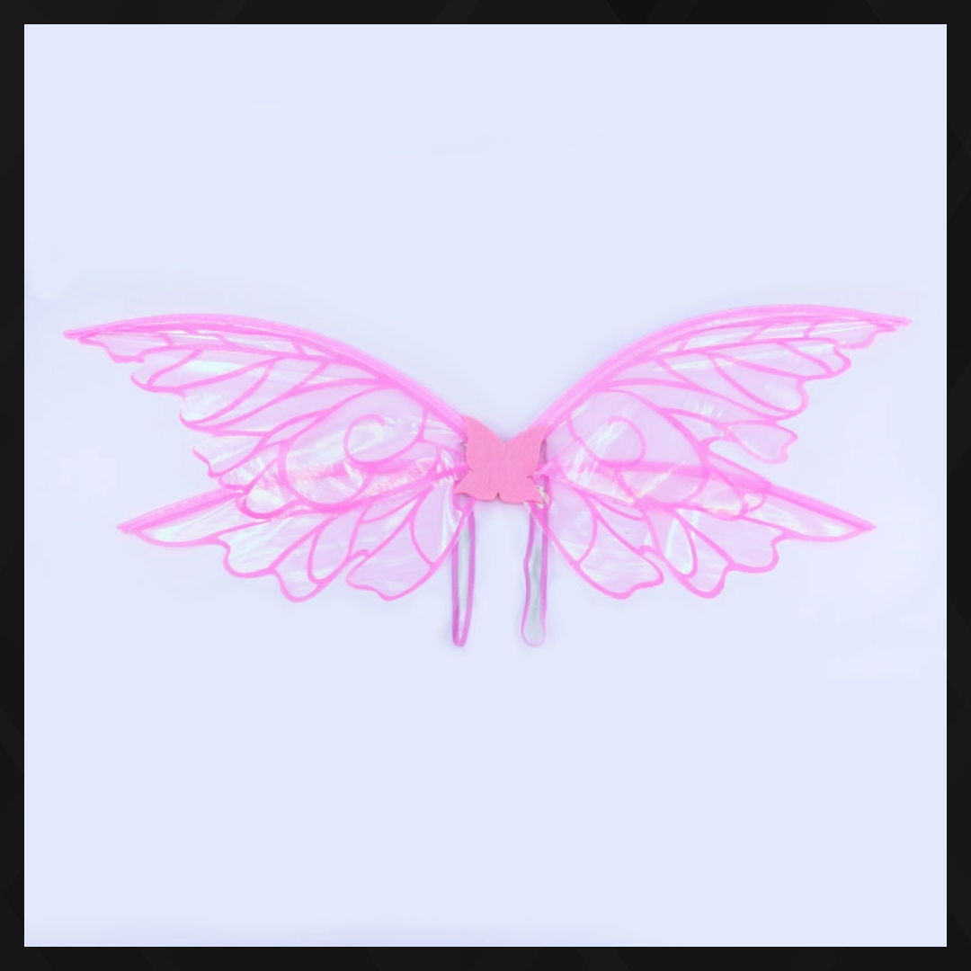 The Pink Iridescent Fairy Wings Costume Accessory – Adult Butterfly Elf Wings for Dress-Up, Cosplay & Parties