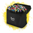 Featuring Professional Dual-Tip Marker Set - 60 Colours in a black carry bag