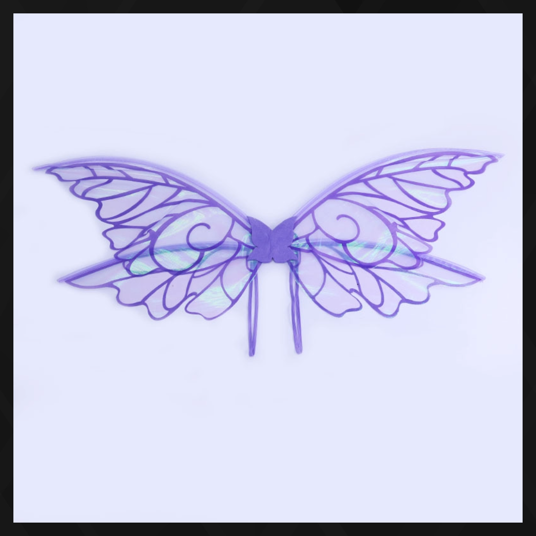 The Purple Iridescent Fairy Wings Costume Accessory – Adult Butterfly Elf Wings for Dress-Up, Cosplay & Parties