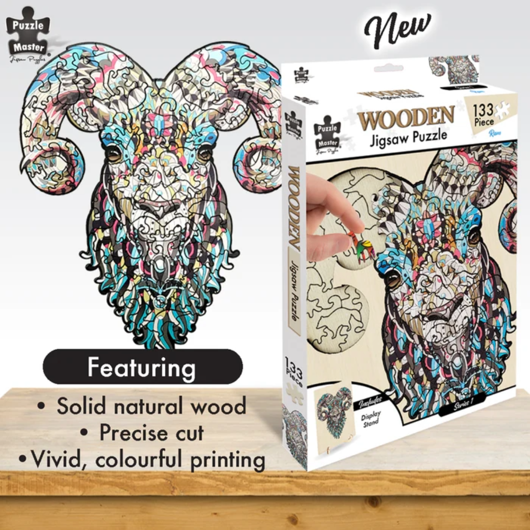 Puzzle Master: Ram 133 Piece Wooden Jigsaw Puzzle