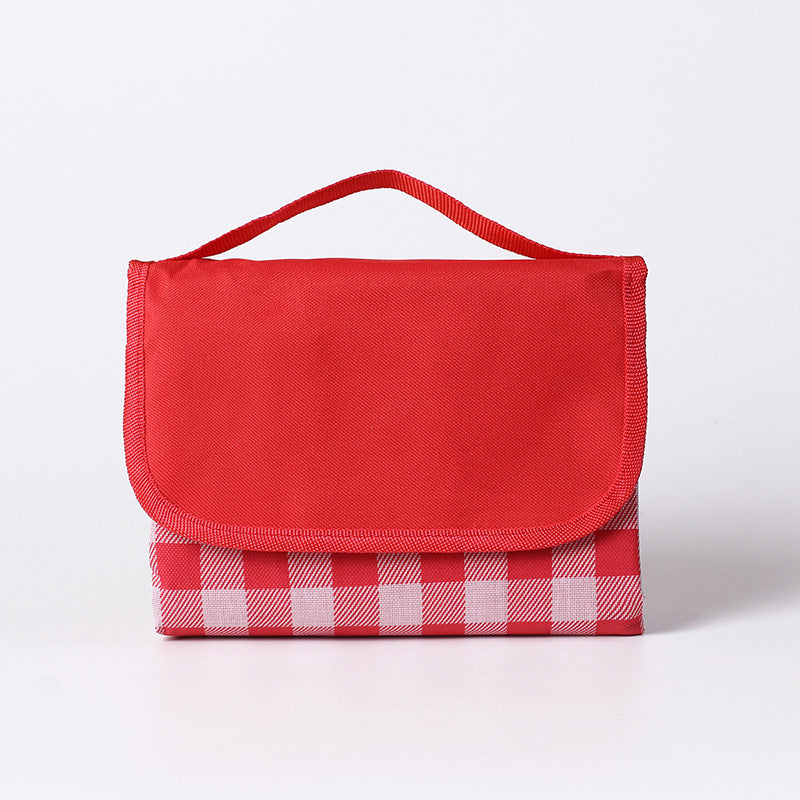 The Red Checkered Waterproof Picnic Blanket 150x100cm – Foldable Oxford Outdoor & Indoor Picnic Mat (Portable Carry Design)
