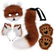 The Reddish-Brown Fox Costume Set 4-Piece – Furry Mask, Ears, Tail & Paws Cosplay Kit