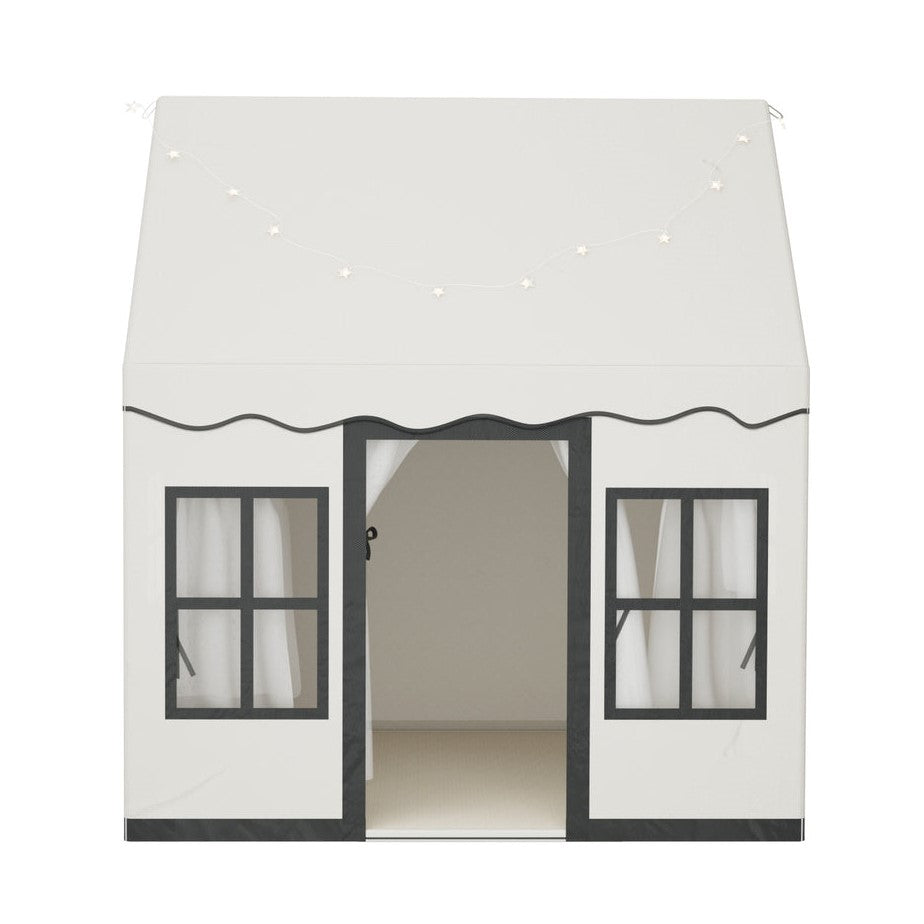 Keezi Kids Interactive Dollhouse Playhouse with String Lights